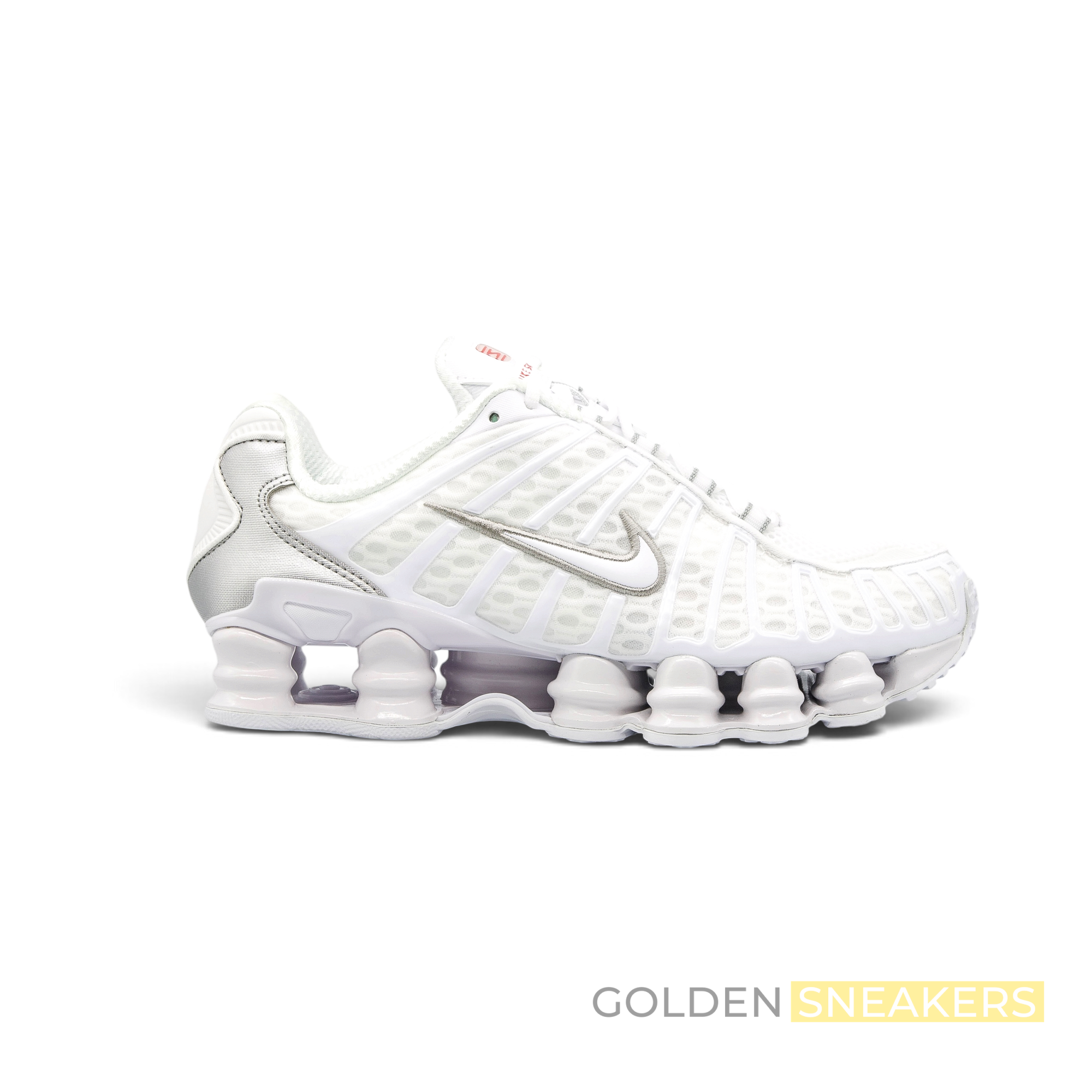 Nike Shox TL White Metallic Silver Max Orange (Women's)